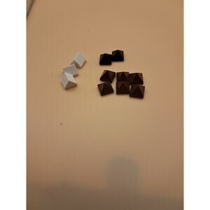 (6) Reddish Brown Pointed Top Pyramid Slope Bricks New Lego Parts , w bonus